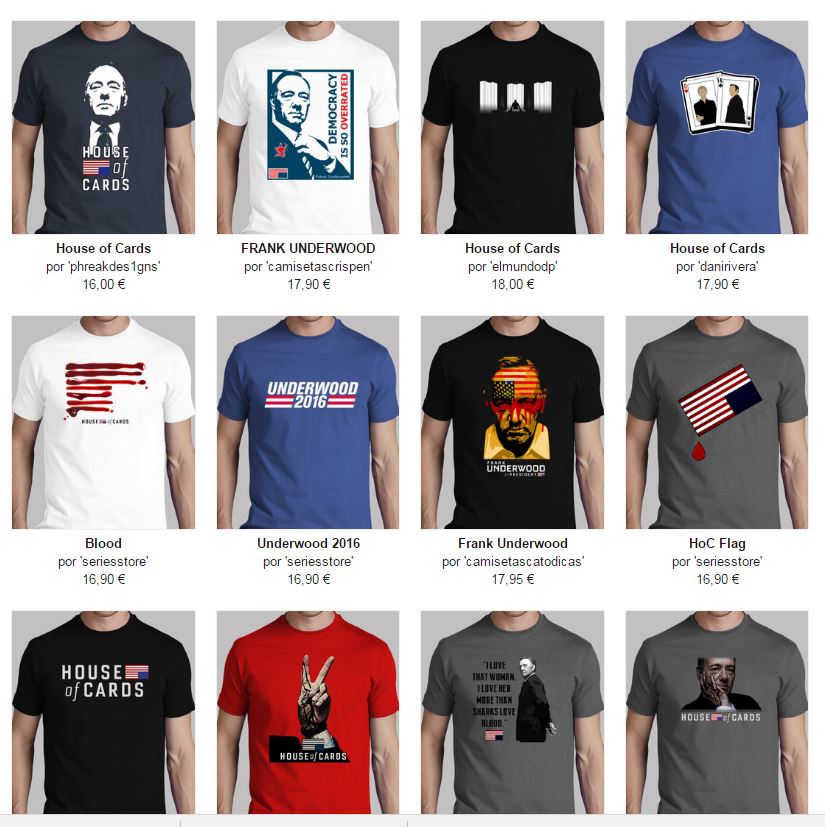 camisetas house of cards