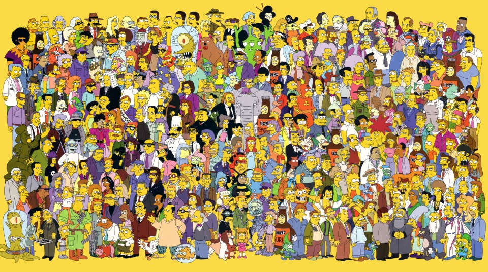 personajes de los Simpsons