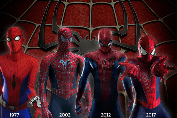 evolución de los trajes de spider-man