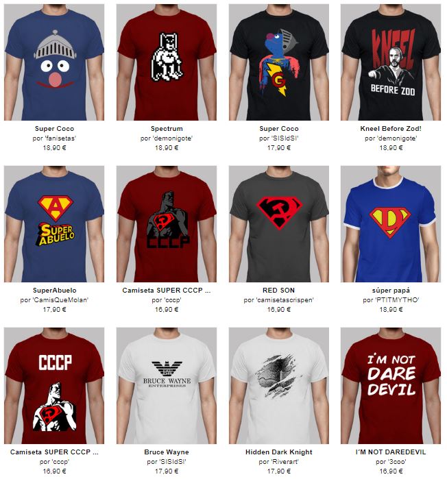 camisetas divertidas superman