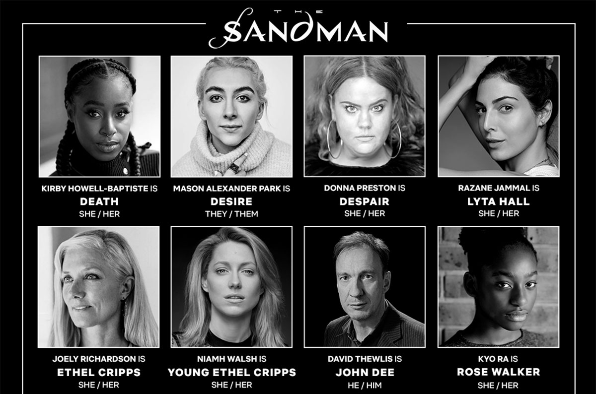 actores serie Sandman Netflix