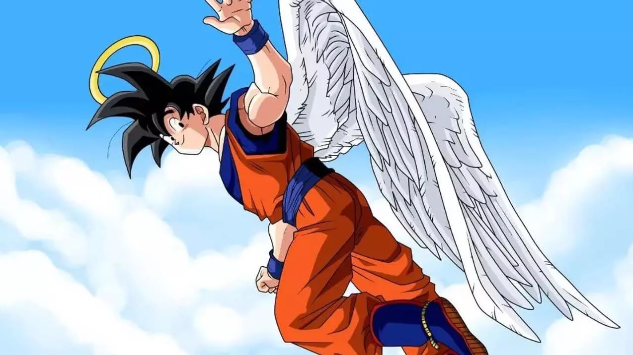Son Goku sube al cielo